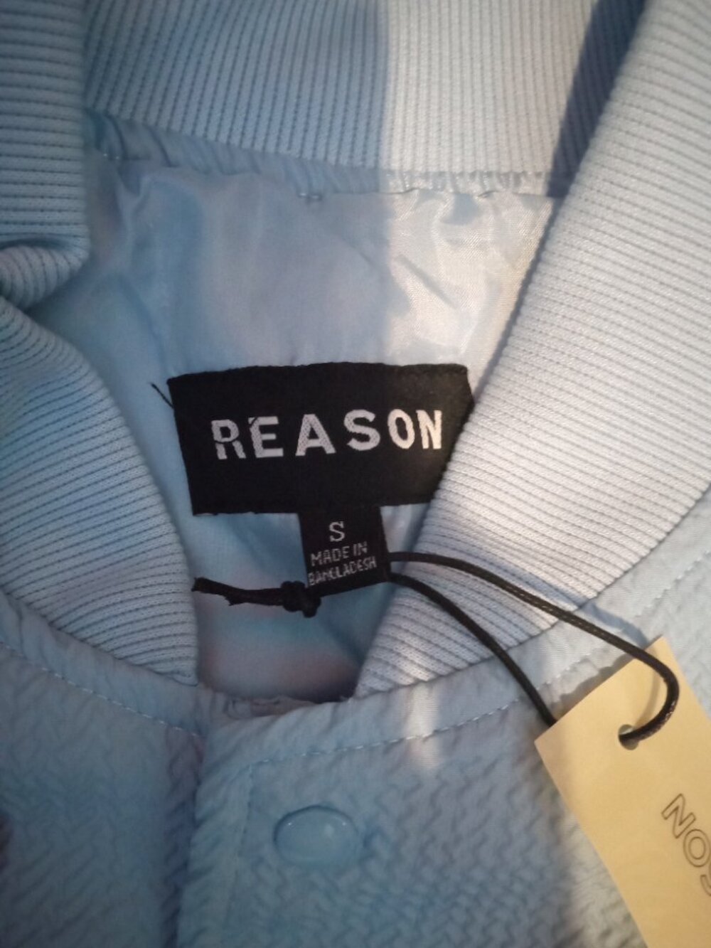 NWT Reason Brand Sports Jacket Light Blue Mens Small - Picture 3 of 4
